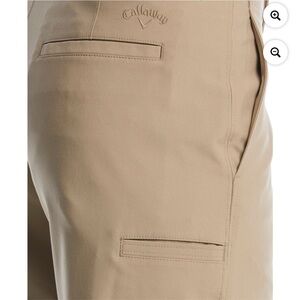 Callaway Men's Khaki Flat Front Shorts